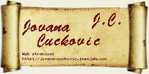 Jovana Čučković vizit kartica